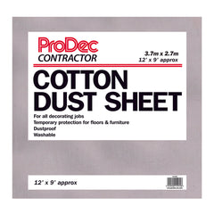 Prodec Contractor Cotton Dust Sheet 12' x 9'
