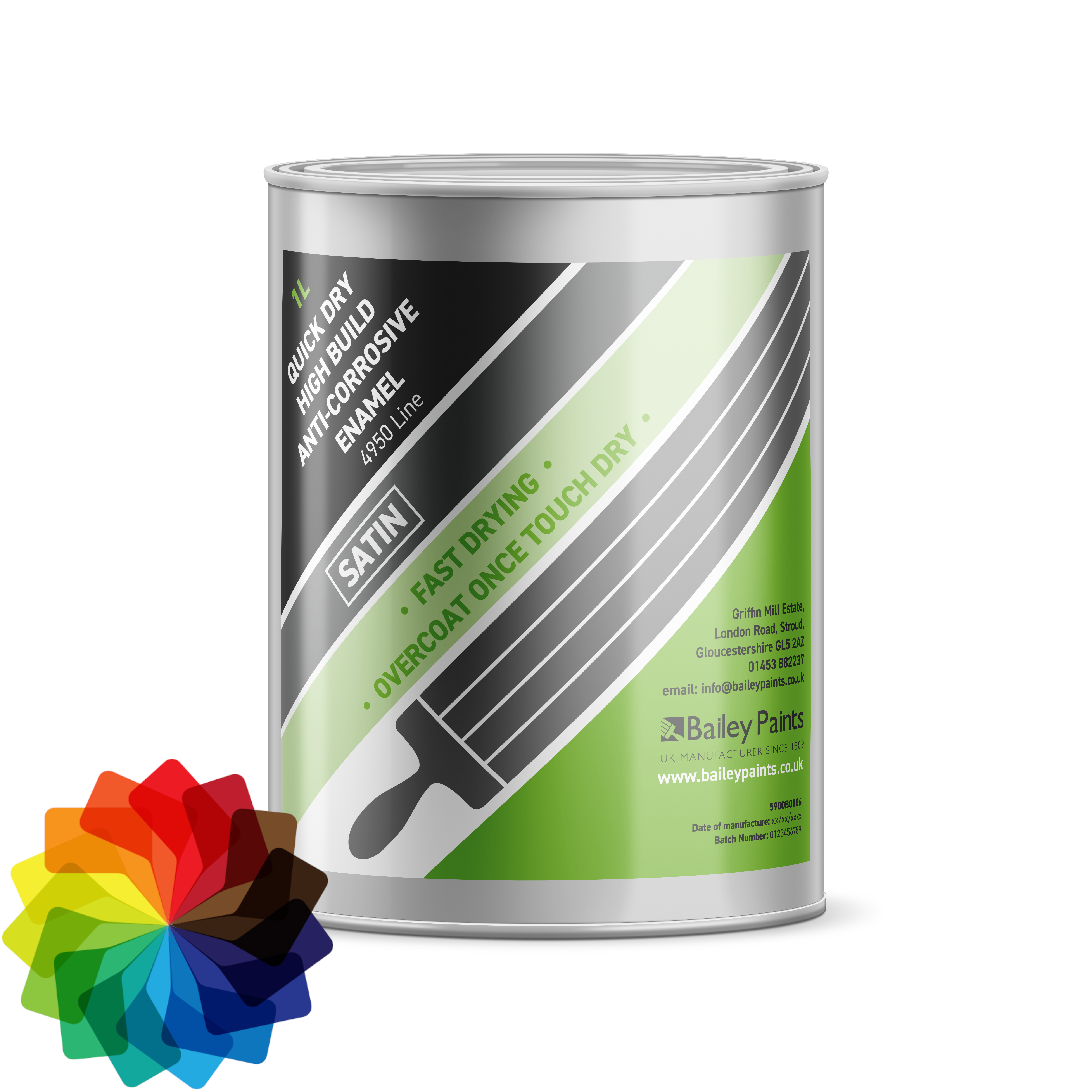 Bailey Paints High Build Anti-Corrosive Enamel 4950 Line