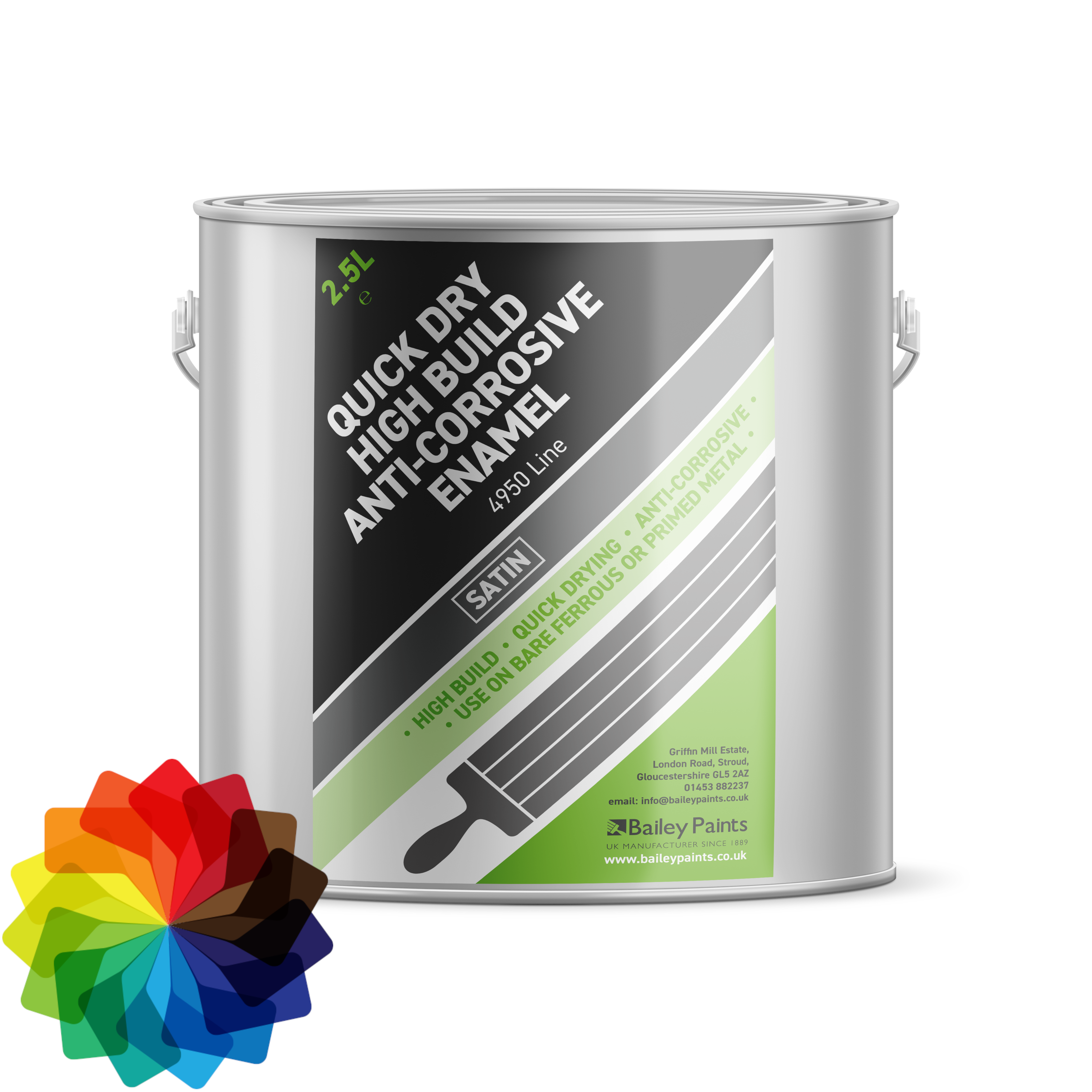 Bailey Paints High Build Anti-Corrosive Enamel 4950 Line