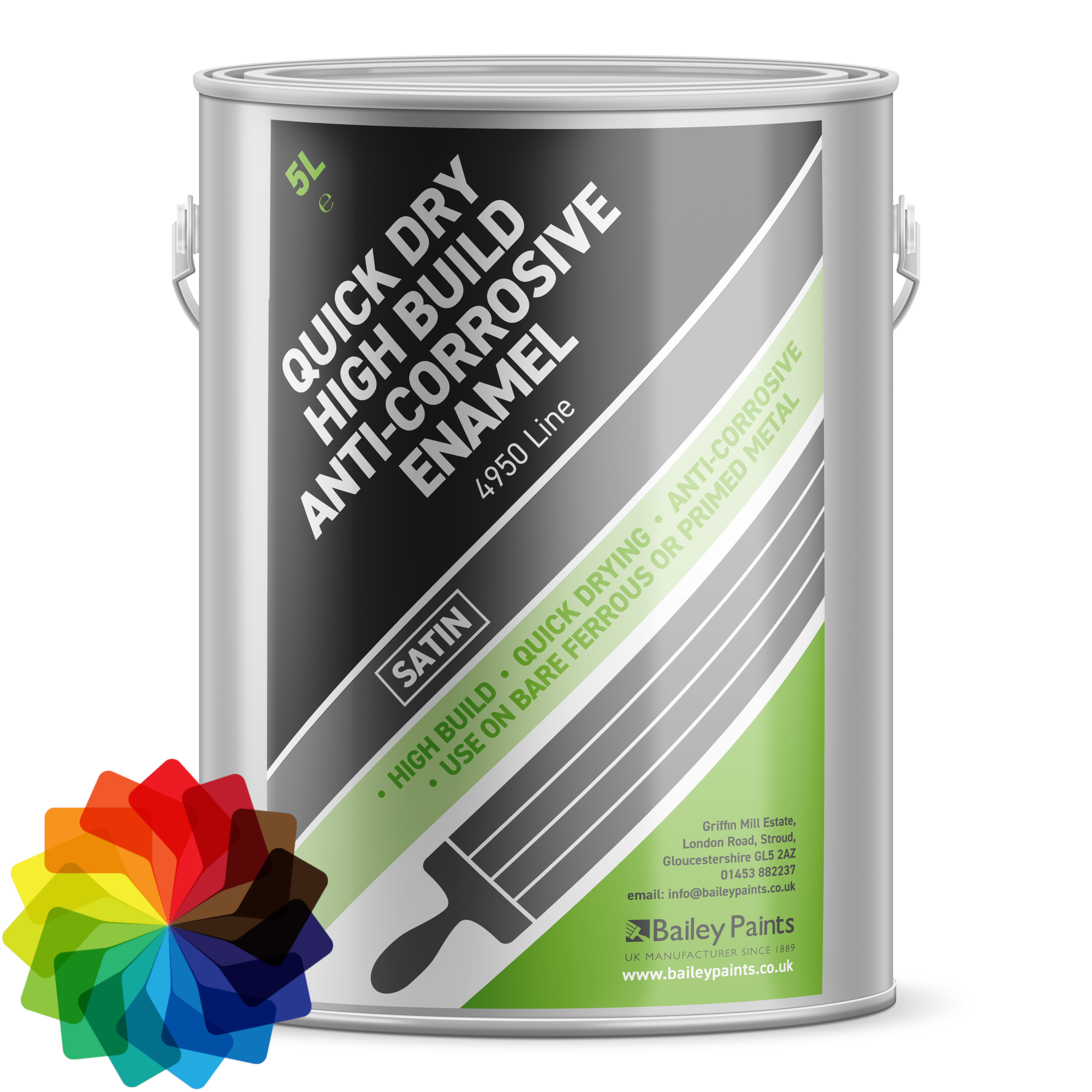 Bailey Paints High Build Anti-Corrosive Enamel 4950 Line