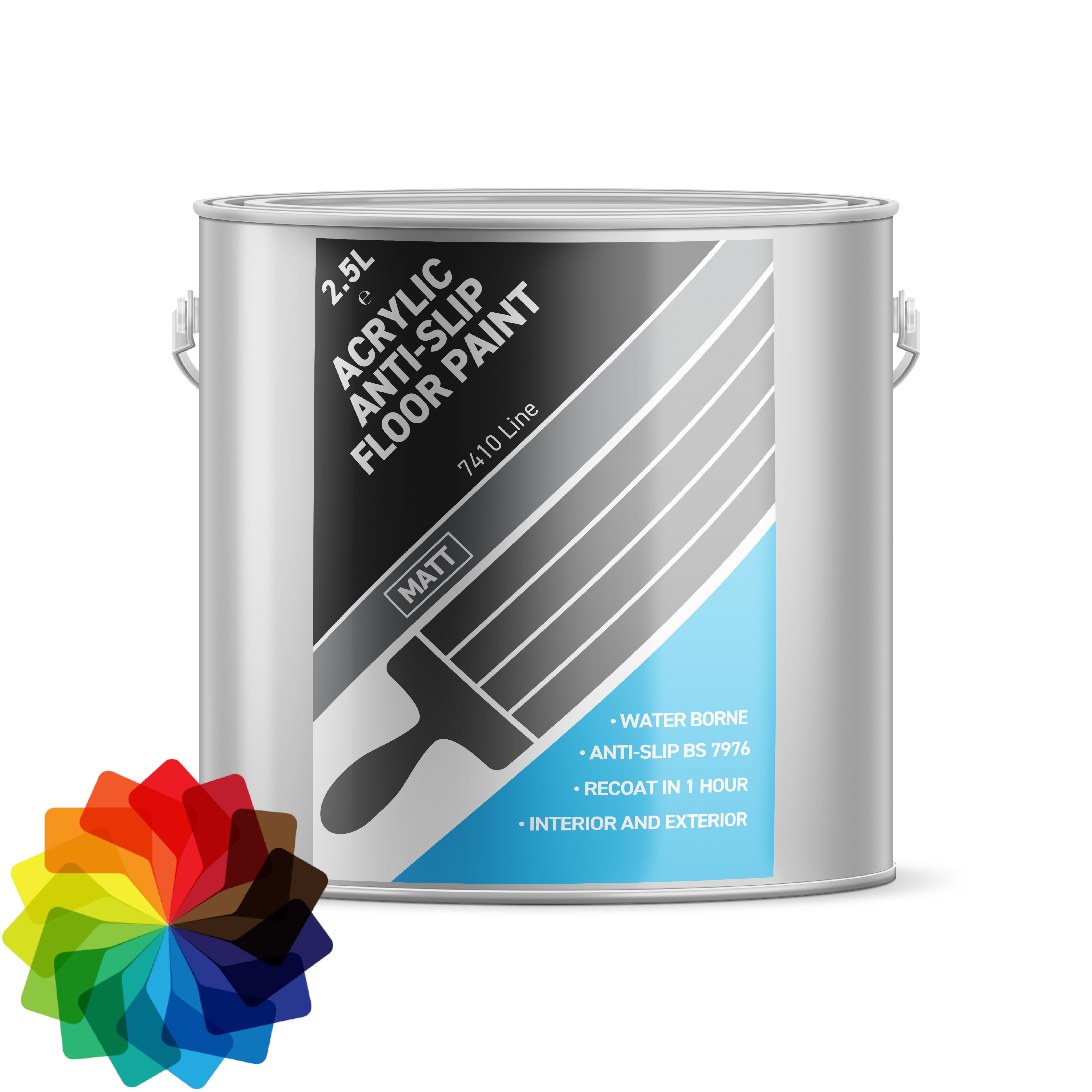 Bailey Paints Water Based Anti Slip Floor Paint 7410 Line