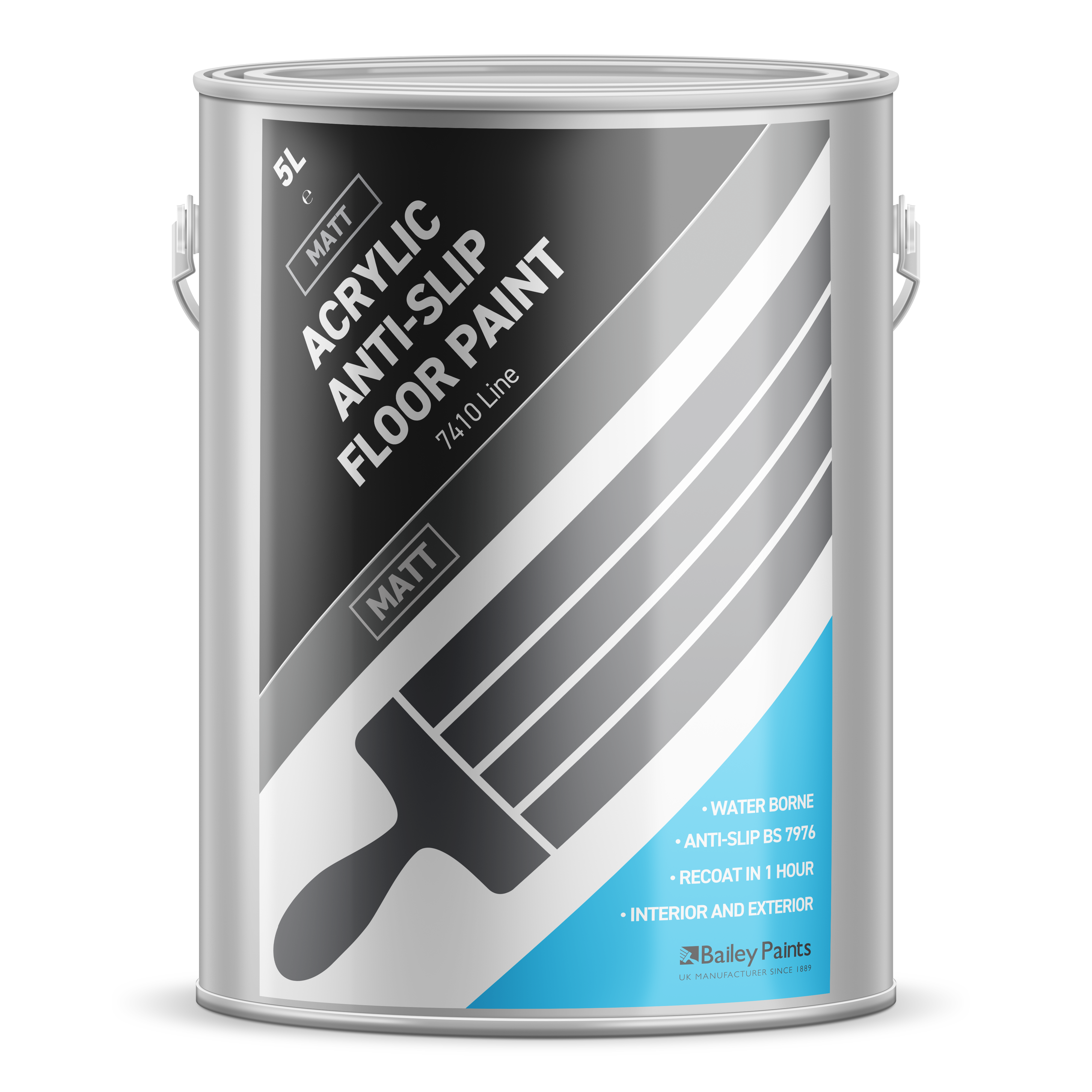 Bailey Paints Water Based Anti Slip Floor Paint 7410 Line