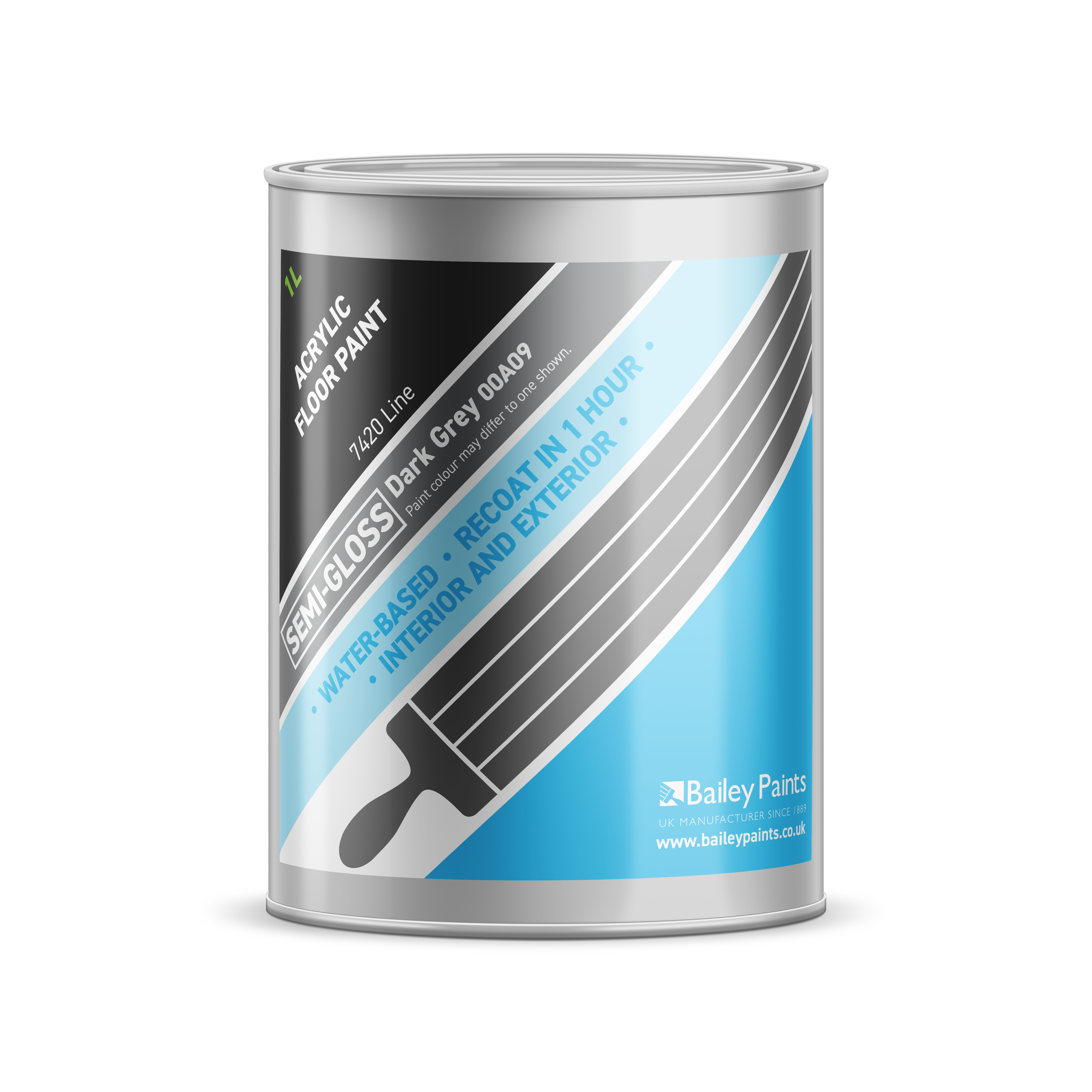 Bailey Paints Water Based Floor Paint 7420 Line