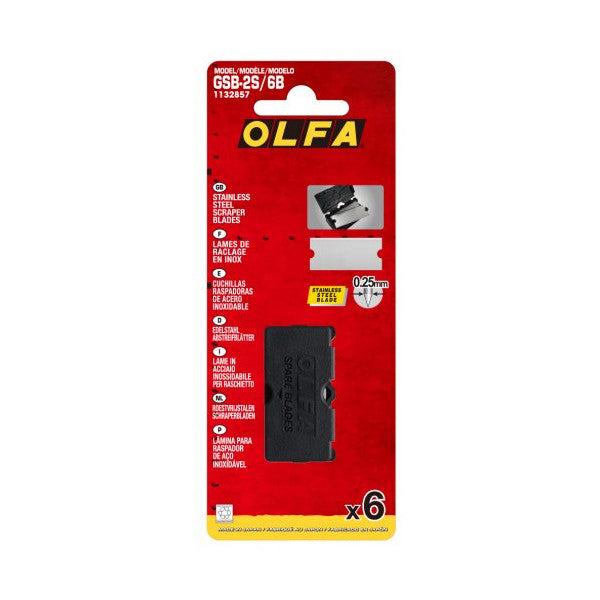 Olfa Replacement Slim Glass Scraper Replacement Blades