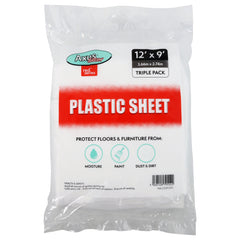 Axus Red Series Plastic Dust Sheet Triple Pack