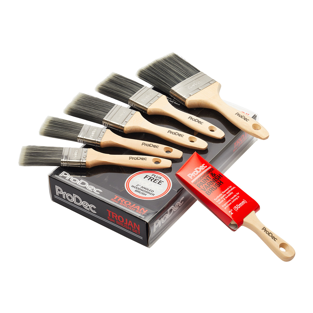 Prodec 6 Piece Trojan Brush Set